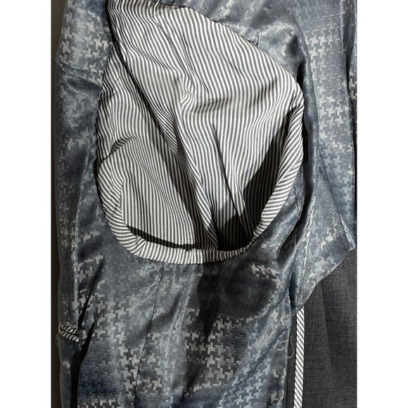 John Varvatos Wool Blazer Mens Size 40R Gray Sports Suit Jacket Notch Career - Picture 6 of 16